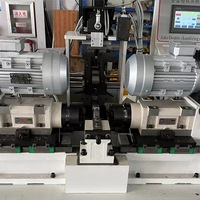 Machine à chanfreiner les tubes à double tête robuste, sans bavure, pour angles intérieurs et extérieurs