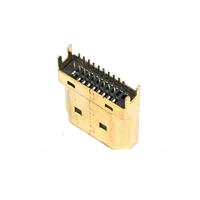 Conector USB Macho de 19 Pines con Carcasa Chapada en Oro, Tipo Splint de 1.6mm, para Transferencia de Datos