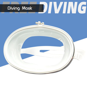 Masque encadré à une fenêtre en verre trempé de 4,0 mm anti-buée pour la plongée en apnée et les sports nautiques universels - Product Image 3