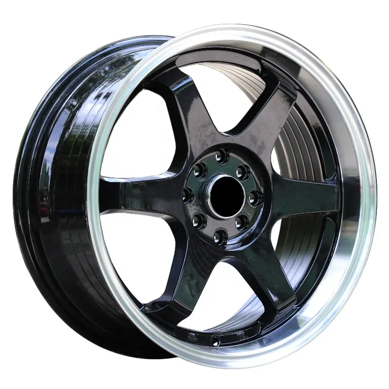 Cheap price 5 holes 5 spoke 15 16 17 18 19 inch chrome sport auto part aluminum alloy car wheels rim