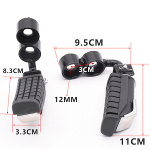 ชุดประกอบที่พักเท้าหน้า Gs125 ขนาดมาตรฐาน พลาสติก ABS อุปกรณ์เสริมสำหรับรถมอเตอร์ไซค์แบบสตรีท - Product Image 3