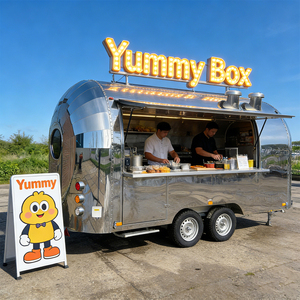 Camión de cocina móvil pequeño para hamburguesas y café, con certificación CE, carrito y remolque de comida para concesiones - Product Image 1