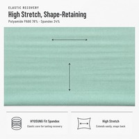 Tissu en tricot soyeux lisse et liquide extensible dans les 4 sens pour vêtements de sport décontractés et vêtements