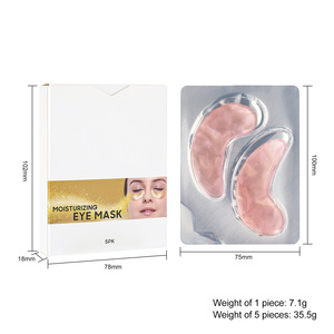 Masque pour les yeux à marque privée, patchs hydratants en or rose pour éliminer les cernes et les rides, coussinets de gel pour les yeux - Product Image 5