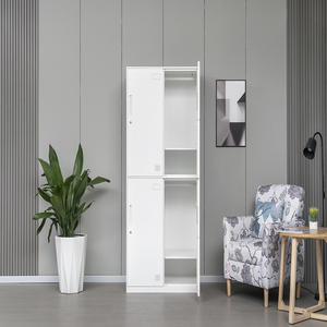 Kotak penyimpanan loker pakaian kerja staf empat pintu untuk ruang ganti lemari pakaian ruang gym ruang 8 kompartemen loker baja - Product Image 3