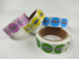 ملصق سعر ملصق تروجي فينيل لاصق ذاتي اللصق مقاوم للماء ولامع مع مع شخصيات كرتونية دائرية 3 نواة ديا. - Product Image 3