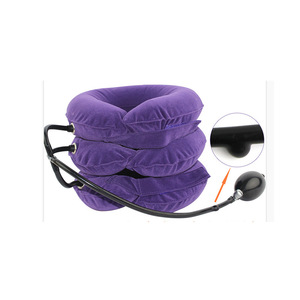 Dispositivo de Tracción Cervical Yide, Tipo A, Tracción Cervical Inflable de Lana para el Hogar, Estiramiento de Cuello, Fijación, Soporte Cervical - Product Image 1
