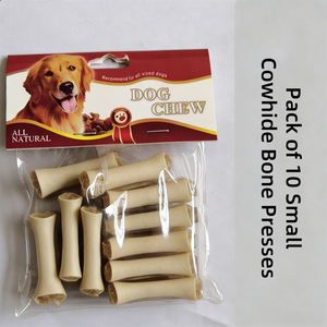 OEM ODM Lot de 2 bâtonnets à mâcher pour chien en os de bœuf pressé de 10 cm - Friandises riches en protéines au goût de bœuf pour chiots et chiens adultes, soin dentaire - Product Image 2