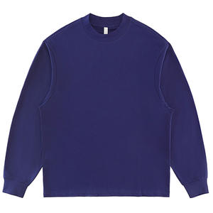 T-shirts pour hommes en coton imprimé uni de haute qualité, épaules tombantes, grande taille, t-shirt unisexe surdimensionné, poids lourd - Product Image 6