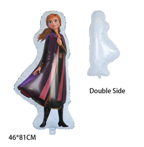 Globos Temáticos de <span class=keywords><strong>Elsa</strong></span> y <span class=keywords><strong>Anna</strong></span>, Decoración para Baby Shower, Decoraciones para Fiestas de Cumpleaños de Niñas, Globo de Aluminio con Copos de Nieve de <span class=keywords><strong>Olaf</strong></span> - Product Image 6