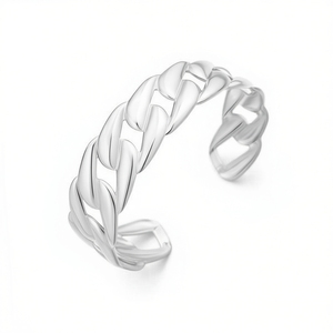 Amy Amy Fashion <b>Cuff</b> <b>Bracelet</b> B1155 <b>Silver</b> Plated Alloy Women's Jewelry Classic Style Gift <b>Bracelet</b> - Product Image 3