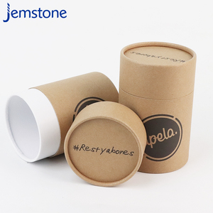 Fábrica física al por mayor cilindro tubo de cartón caja de embalaje de tubo de papel Kraft - Product Image 1