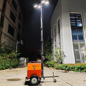 Machine de tour d'éclairage LED mobile de 620kg 7m grande tour d'éclairage de remorque pour la construction tour d'éclairage mobile durable - Product Image 5