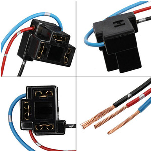 Presa per faro per auto <span class=keywords><strong>H4</strong></span>, base portalampada lontana e vicina spina a tre fili cavo di collegamento in filo di rame puro in plastica - Product Image 2
