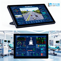 Ordinateur industriel Lamitouch en promotion, Windows I3/I5/I7, étanche IP65, écran tactile en aluminium de 15,6 pouces, 3 mm, 1920x1080