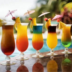 16oz vintage en plastique hurricane verre à cocktail verres de bar personnalisés réutilisable en polycarbonate milkshake verre
