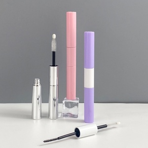 Nouveau flacon double 2-en-1 pour sérum cils doré, emballage cosmétique personnalisé, tube vide pour maquillage, gloss et mascara avec bouchon à vis - Product Image 1