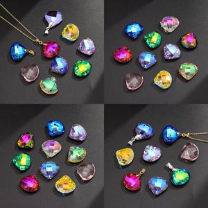 Nantong Pear Cut Crystal Glass Pendant <b>Beads</b> Single Hole For Jewelry Making DIY Accessories - Product Image 3