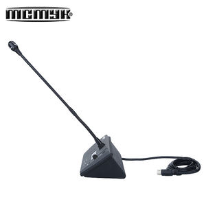 Fabrika doğrudan kardioid Polar desen masaüstü mikrofon başkan Delegate XLR konnektörü ile konferans için yapılan Metal plastik - Product Image 4