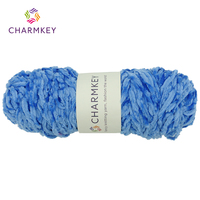Charmkey Chenille Golden Velvet Laine Boule Moyen Épais Tricotage pantoufles Crochet Ligne Fabricants Laine En Gros