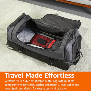 Sac de <span class=keywords><strong>voyage</strong></span> à roulettes multi-compartiments grande capacité, bagage pour <span class=keywords><strong>voyage</strong></span> d'affaires, valise de <span class=keywords><strong>voyage</strong></span> décontractée - Product Image 4