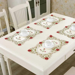 Manteles Individuales <span class=keywords><strong>y</strong></span> <span class=keywords><strong>Servilletas</strong></span> <span class=keywords><strong>de</strong></span> Poliéster con Bordado <span class=keywords><strong>de</strong></span> Flores para Decoración <span class=keywords><strong>de</strong></span> Comedor <span class=keywords><strong>y</strong></span> Cocina del Hogar - Product Image 4