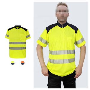 Reflecterend Poloshirt Met Birdseye-Stof (100% Polyester) + 5Cm Goed Zichtbare Reflecterende Streep - Product Image 4