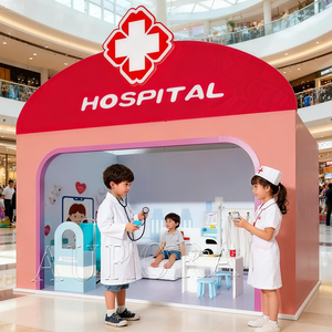 Juegos suaves personalizados Sim City Role Play House Game <span class=keywords><strong>Room</strong></span> Kids Indoor Playground Equipment Birthday Party Center Game Station Town - Product Image 3