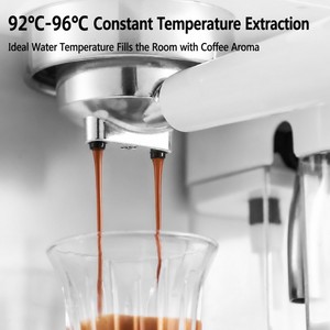 Machine à expresso de style italien 1350W 20 bars de pression Écran couleur intelligent 10 tasses Multifonctionnelle Tout-en-un Cafetière pour usage domestique - Product Image 6