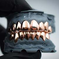 Grillz dentaires personnalisés faits main 8 hauts 8 bas en argent sterling 925, style Hip Hop, motif feu délicat, unisexe, certifié par une tierce partie