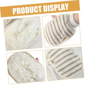 Gants exfoliants en sisal, jute et chanvre, éponges de bain naturelles en ramie, gants loofah – Vente en gros - Product Image 2