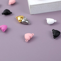 2024 vente chaude amour coeur boucle forte connecté fin fermoirs casquettes breloques collier Bracelet fabrication de bijoux accessoires