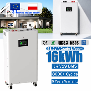 แบตเตอรี่ PL Stock 48V 51.2V 324AH พร้อม BMS 200A V19 ลิเธียมไอออน สำหรับเก็บพลังงาน พร้อมแผ่นทำความร้อน 51.2V 314Ah แบตเตอรี่โซลาร์ - Product Image 1