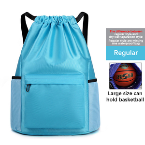Custom Heavy Duty Lightweight Travel Sport Basketball String Bag Waterproof <b>Drawstring</b> <b>Backpack</b> - Product Image 5