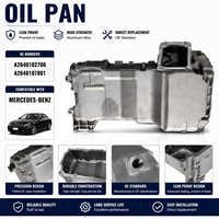 Coppa dell'Olio Motore Definitiva per Mercedes-Benz, Codice OE A2640102700 A2640107801, in Alluminio Pressofuso Resistente, Vaschetta di Lubrificazione Durevole