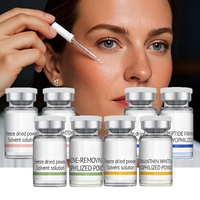 Acide hyaluronique arbutine VC OEM personnalisé en usine Sérums en poudre lyophilisés en peptide de cuivre bleu éclaircissant la peau du visage