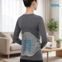Ceinture de soutien lombaire à double traction de qualité médicale pour la rééducation postopératoire, attelle dorsale réglable et durable
