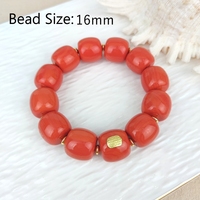 Nouveau Design 6mm Haute Qualité Perles De Pierre Semi Précieuse Stretch Bracelets Haute Qualité Naturel Rouge Corail Turquoise Bracelet pour Elle