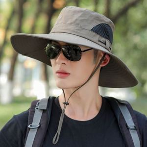Wholesale <b>Summer</b> Sun <b>Hat</b> <b>Men</b> Women Sun Protection Wide Brim Bucket <b>Hat</b> Waterproof Breathable Custom Fishing Boonie <b>Hat</b> - Product Image 5