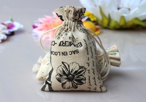 Linen Rope Handle <b>Drawstring</b> <b>Bag</b> - Product Image 5