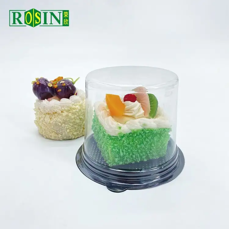 プラスチック製ケーキ容器透明蓋付き使い捨て透明ブリスタープラスチック製小型ケーキ包装