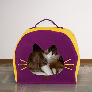 Nature Feutre <span class=keywords><strong>Chat</strong></span> <span class=keywords><strong>Igloo</strong></span> Maison Hiver <span class=keywords><strong>chat</strong></span> caverne Pour Animaux De Compagnie - Product Image 5