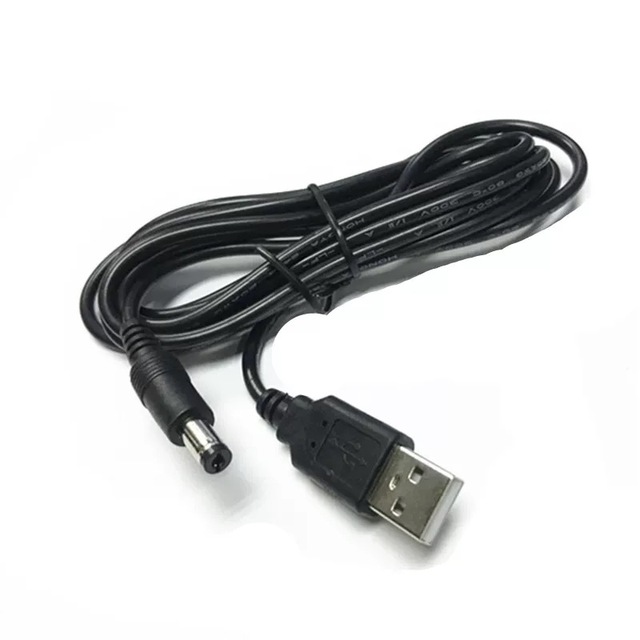 USB to DC5.5*2.1mm charging cable Usually 12V power supply supports 3A router USB power cable