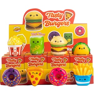 BT 12pc Mini Squeeze Toys Blind <b>Box</b> School Surprise <b>Gift</b> Pack With Various Food Fries Slow-Rising Squishy Toy Kawaii Figure Doll - Product Image 1
