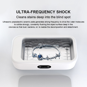 New Portable Ultrasonic <strong>Cleaner</strong> Mini Electronic Household Ultrasonic <strong>Cleaner</strong> Jewelry <strong>Watches</strong> Glasses <strong>Cleaner</strong> - Product Image 2