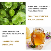 Masque pour les yeux en feuille de soin de la peau naturel végétalien anti-rides raffermissant à l'or 24 carats pour les cernes, marque privée