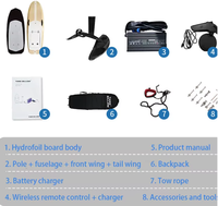 Meilleur hydrofoil électrique de surf de marque, neuf, en fibre de carbone de qualité, avec télécommande 48v, sac disponible à la vente