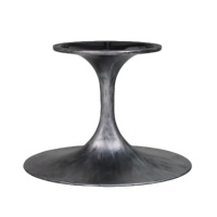 Pieds de table ovales modernes en marbre, base ovale en aluminium, base en métal, base en fer, base de table en fibre de verre, base de table à manger en forme de tulipe
