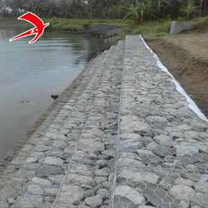 Contrôle de l'érosion, panier gabion hexagonal en treillis galvanisé <span class=keywords><strong>Jordan</strong></span>, tissé, pliable, découpable, clôtures en paniers gabion, boîtes 3x1x1m, montage facile - Product Image 4