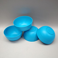 Ensemble de 4 bols à salade en plastique, bols à ramen en plastique, grands bols de service, bols à soupe incassables pour enfants et adultes